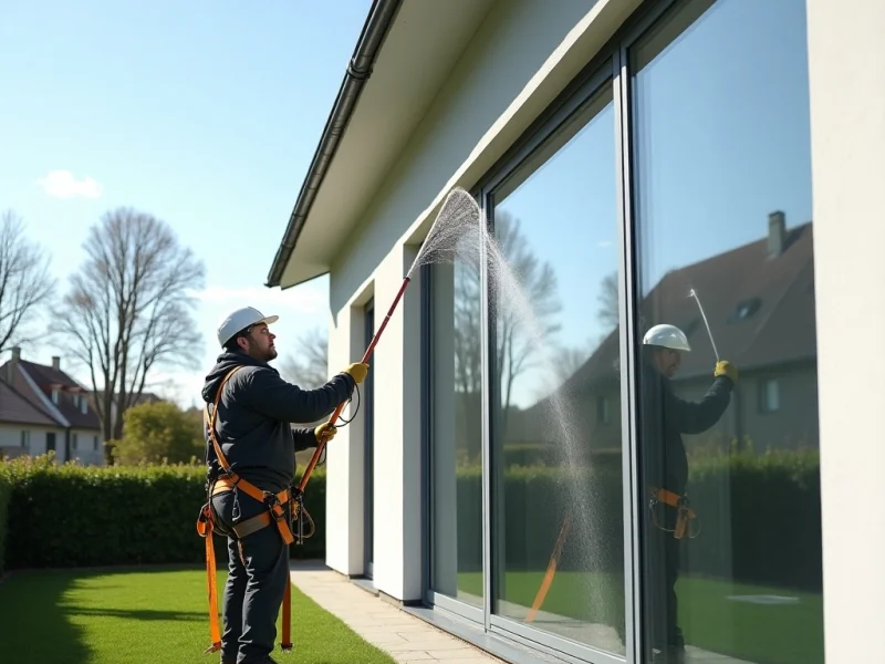 Einfamilienhaus Fensterreinigung